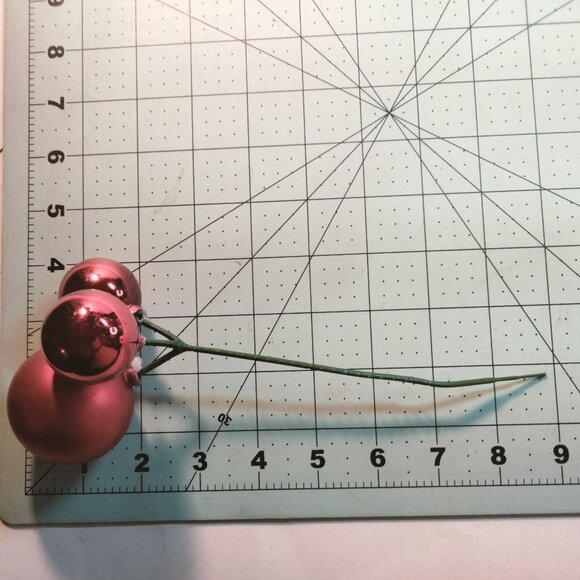 Red Ball Ornament Floral Picks Crafting Christmas Decoration lot 5 - Picture 6 of 10